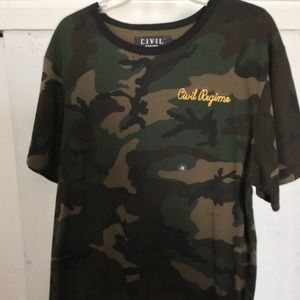 Civil Regime Camo Scoop Tee XL